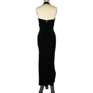 Nookie Elegant Black Vera Velvet Gown Size S NWT