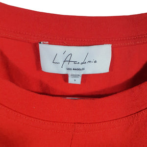 L'Academie Knotted Red Orange Nani Mini Size S Dress