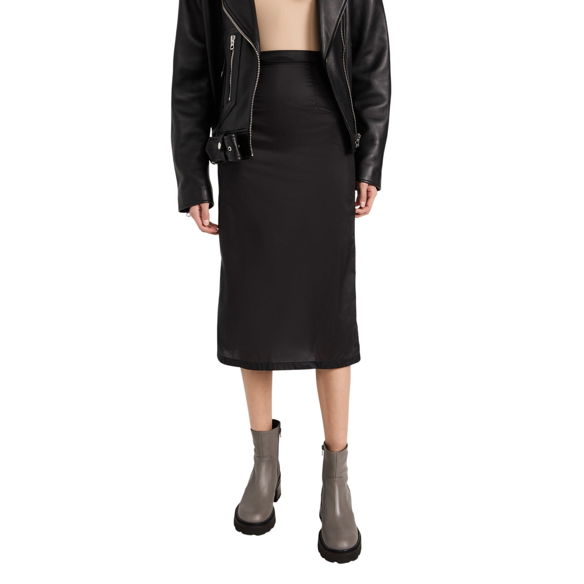 Maison Margiela Minimalist Black Midi Skirt Size 36/ US 4