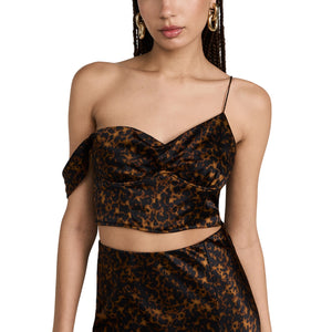 Cami Nyc Asymmetric Tortoise Shell Della Top Size 2