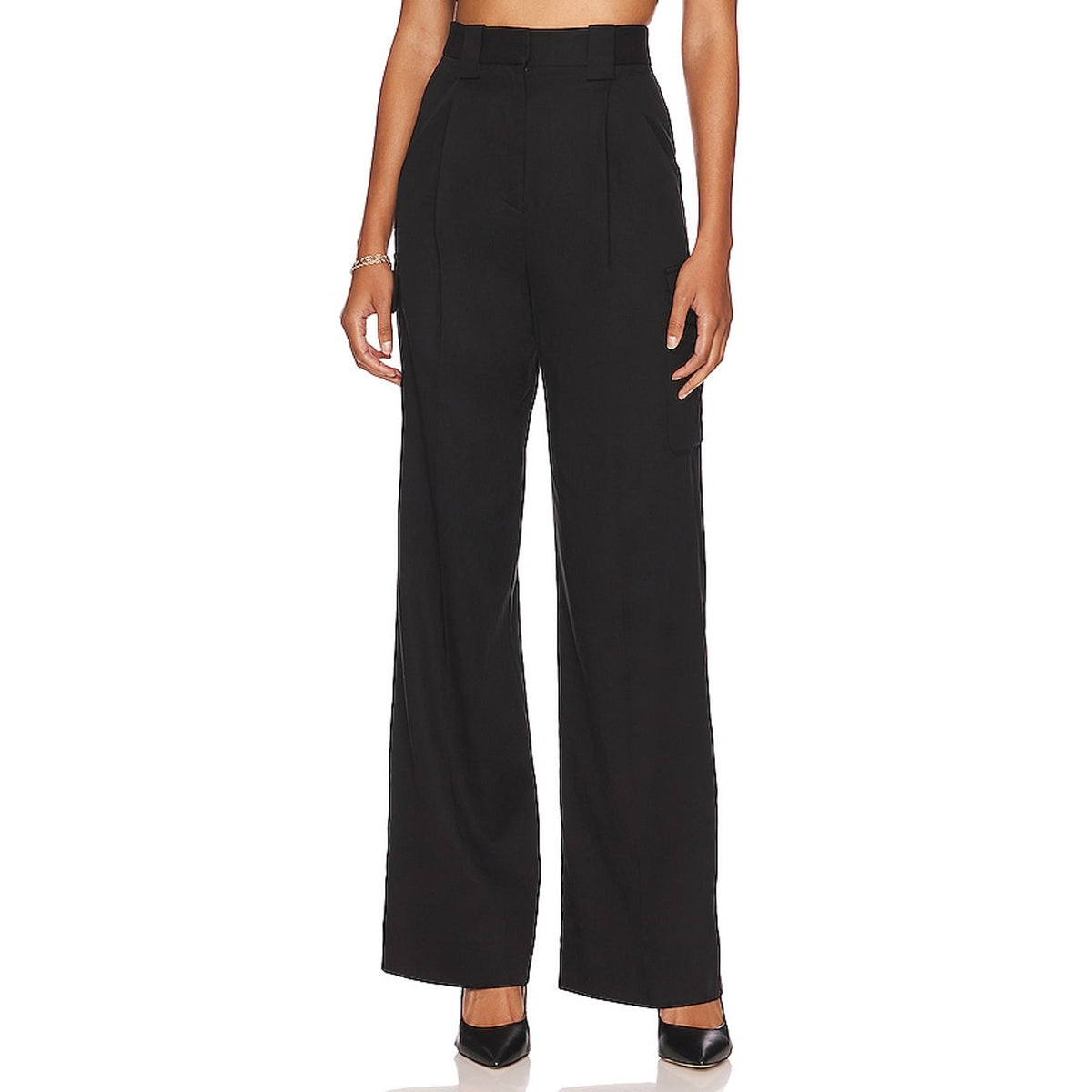 Shona Joy Utility Relaxed Black Sara Cargo Pants Size AU 8/US 4