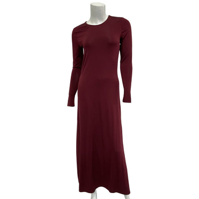 Allsaints Sleek Winter Orchid Red Katlyn Maxi Dress Size 4
