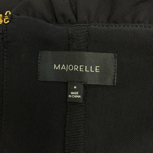 Majorelle Buttoned Black Brooke Mini Dress Size M