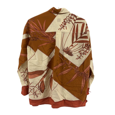 Loewe Printed Orange Botanical Panel Shirt Size FR 36 / US 4
