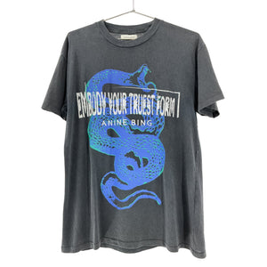 Anine Bing Graphic Black Walker Viper T-Shirt Size XS