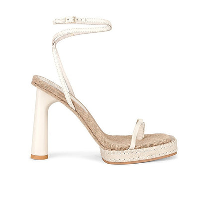 Alias Mae Strappy Heather Grey Gia Heels Size 38 EU / US 8