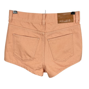 Chloé Embellished Peach Denim Shorts Size FR 36 NWT
