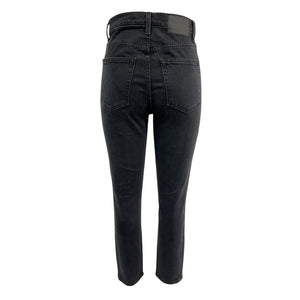 Grlfrnd Sleek Black Piper High Rise Slim Denim Jeans Size 26