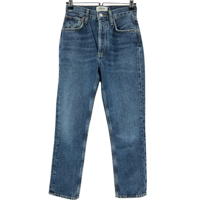 Agolde Vintage Blue Riley Crop Denim Jeans Size 23