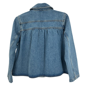 Ba&sh Classic Blue Tiny Denim Jacket Size M