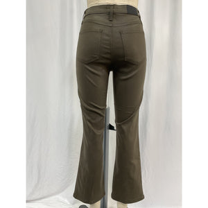 Pistola Denim 'Lennon' Green Cotton Pants With Slit Size 27