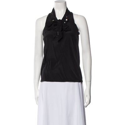 Gucci Black Silk Halterneck Top Size 38
