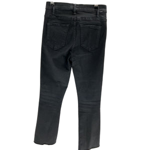 Mother Classic Black Hustler Ankle Fray Denim Jeans Size 27