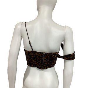 Cami Nyc Asymmetric Tortoise Shell Della Top Size 2