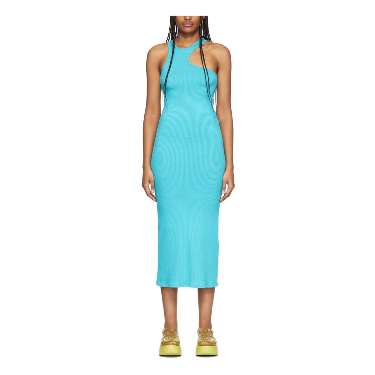 Simon Miller Ribbed Blue Mawga Dress Size S