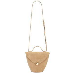 Flattered Suede Brown Evelina Shoulder Bag