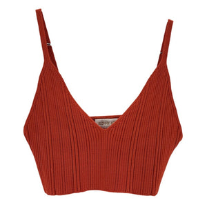 Ronny Kobo Ribbed Brick Nur Knit Top Size XS