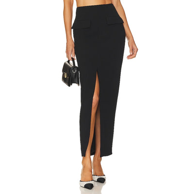 Nicholas Sleek Black Ayada Skirt Size 2