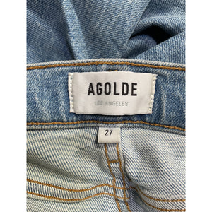 Agolde 'Nico' Blue High Rise Slim Fit Denim Jean Size 27