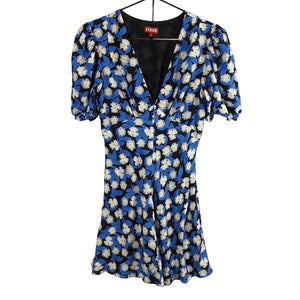 Staud Floral Blue Milla Minidress Size 4