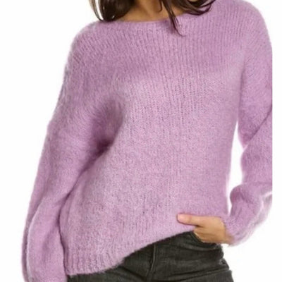 Maje Cozy Lilac Crewneck Sweater Size 1