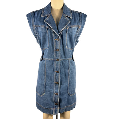 Veronica Beard Denim Blue Jax Dress Size 14