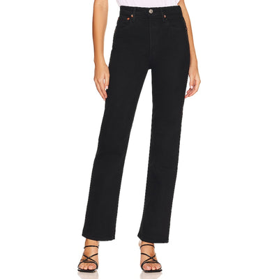 Re/Done Classic Black Originals 90s High Rise Loose Denim Jeans Size 23