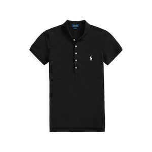 Ralph Lauren Slim Black Cotton Fit Stretch Polo Shirt Size S
