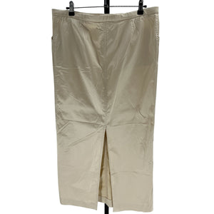 Toteme Beige Cotton-Blend Mid-Rise Maxi Skirt Size 40 / 8