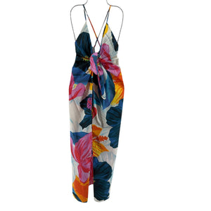 Mara Hoffman Floral White Multi Lolita Dress Size M
