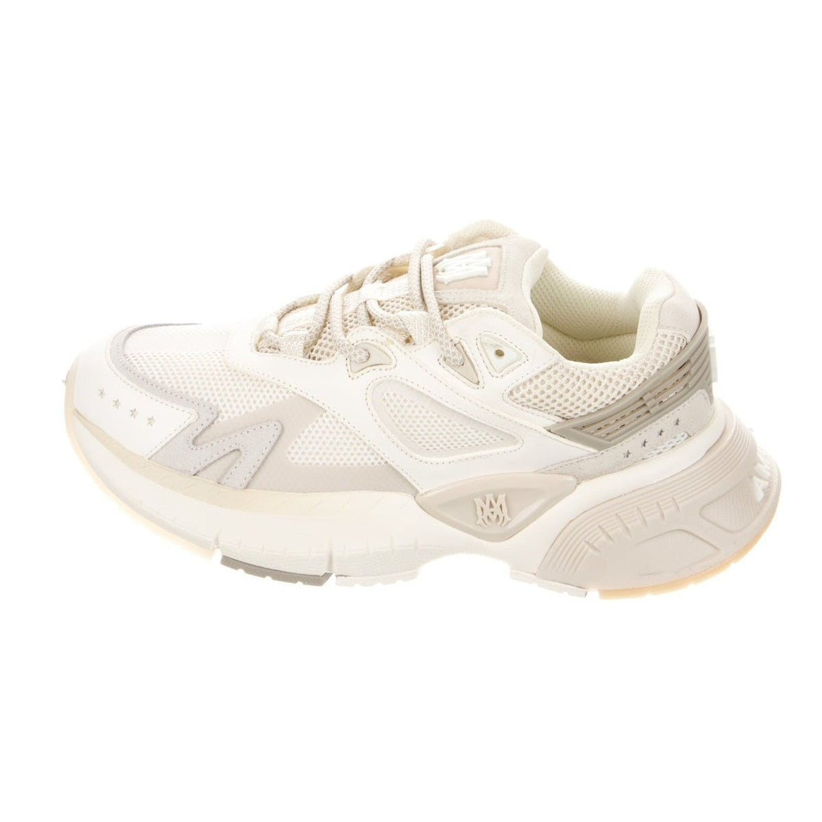 Amiri Chunky Cream Mesh Accents Sneakers Size 7