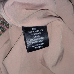 House Of Harlow 1960 Metallic Pink Jerri Maxi Size L Dress
