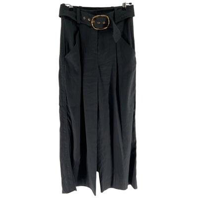 Veronica Beard Belted Black Rimini Trousers Size 0