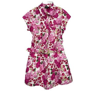 Generation Love Floral Fuchsia Morgan Romper Size 8