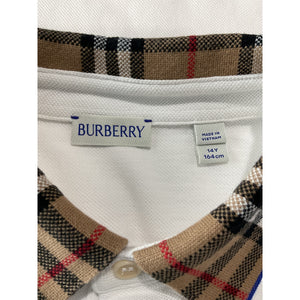 Burberry Classic White Johane Polo Shirt Size 14Y