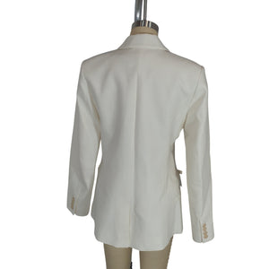 Loveshackfancy Tailored Ivory Lamia Jacket Size S NWT