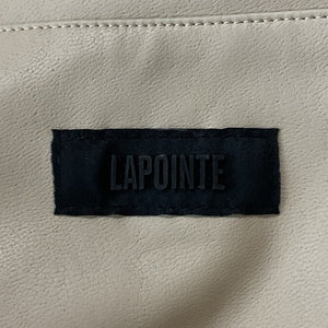 Lapointe Sleek Tan Faux Leather Mini Skirt Size 0