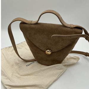 Flattered Suede Brown Evelina Shoulder Bag
