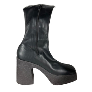 Stella Mccartney Sleek Black Thigh High Platform Boots Size EU 39 / US 9