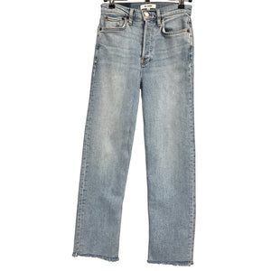 Re/Done Classic Blue Stove Pipe Denim Jeans Size 25