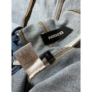Eb Denim Patchwork Blue Corset Dress Size S