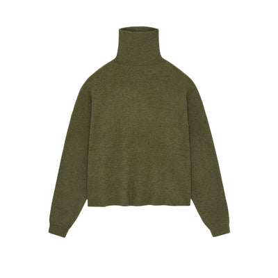 Fear Of God Essentials Waffle Green Turtleneck - Size S