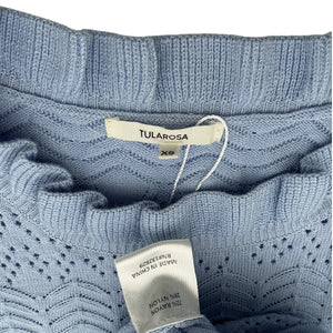 Tularosa Pointelle Blue Lana Sweater Size XS