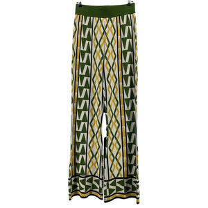 Misa Los Angeles Geometric Limoncello Geo Rialta Pants Size M NWT