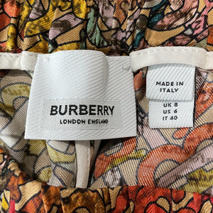 Burberry Printed Bright Orange Tawney Shorts Size 6