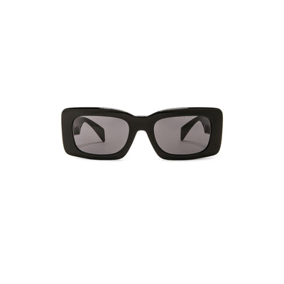 Versace Rectangular Black Acetate Sunglasses Size OS