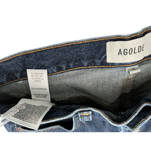 Agolde Relaxed Blue Low Curve Denim Jeans Size 27