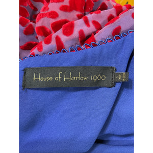 House Of Harlow 1960 'Shawna' Blue Velvet Dress Size L