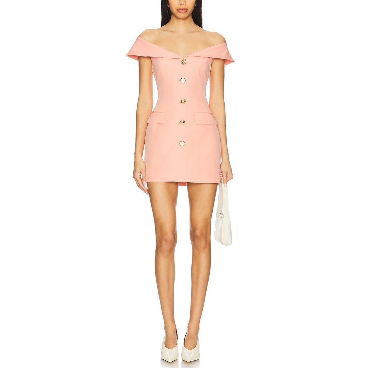 Line & Dot Elegant Pink Kasia Dress Size S