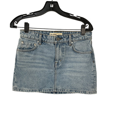 Grlfrnd Classic Riviera Niki Denim Mini Skirt Size 24